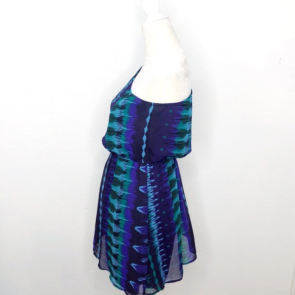 Angie One shoulder IKAT Dress Size Medium - Picture 4 of 8
